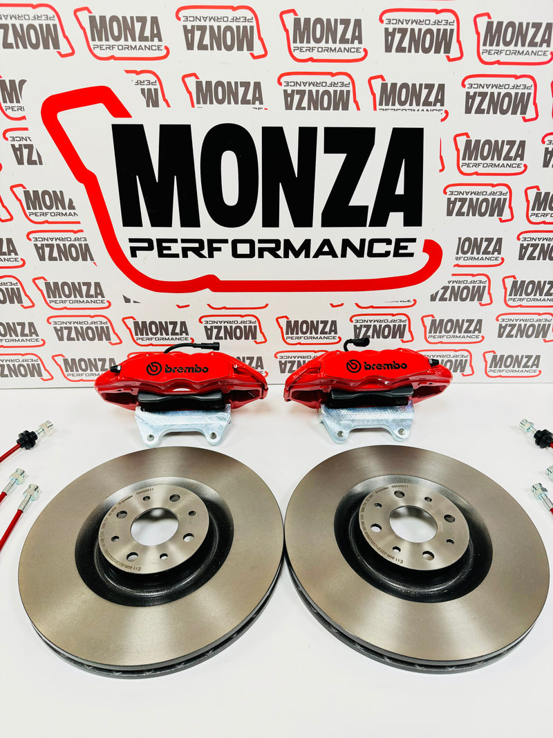 Carica immagine in Galleria Viewer, Impianto frenante Brembo 330 Dischi Liscio-Forato-flottante 500 ABARTH