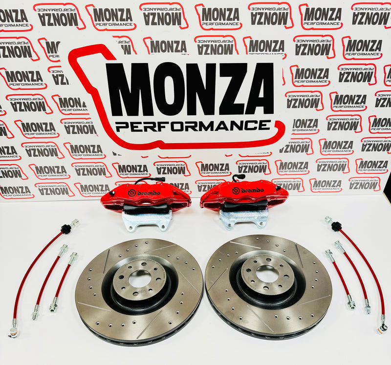 Carica immagine in Galleria Viewer, Impianto frenante Brembo 330 Dischi Liscio-Forato-flottante 500 ABARTH