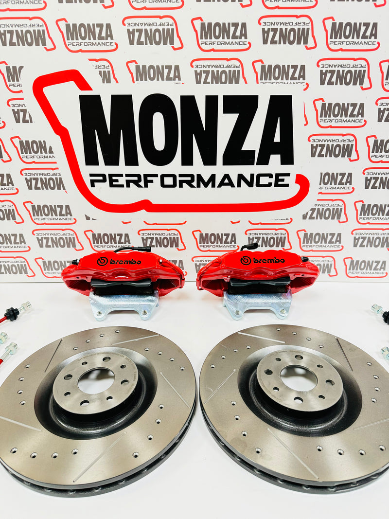 Carica immagine in Galleria Viewer, Impianto frenante Brembo 330 Dischi Liscio-Forato-flottante 500 ABARTH