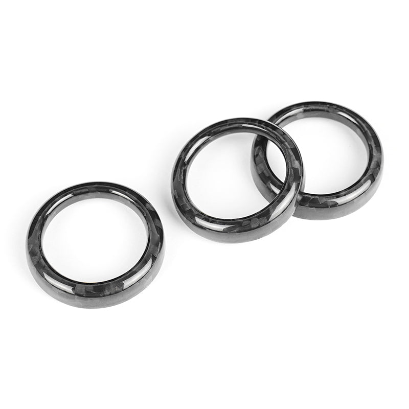 Carica immagine in Galleria Viewer, Anelli Pulsanti Plancia in CARBONIO  Fiat 500 Abarth - 595 - 695 - Fiat 500 - in diverse finiture