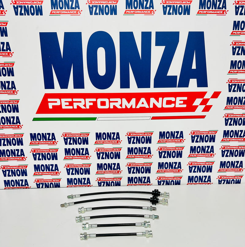 Carica immagine in Galleria Viewer, Abarth 500 tubi freno in treccia pinze standard