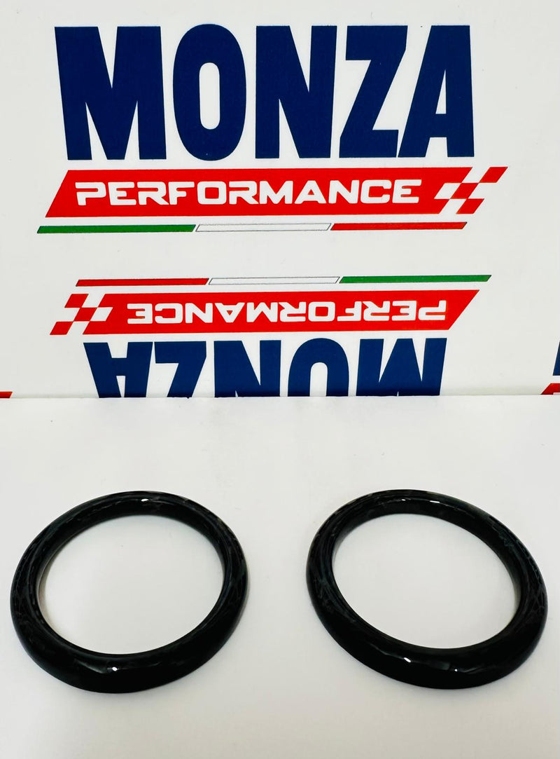 Carica immagine in Galleria Viewer, Cover coppia anelli alza finestrini in CARBONIO per Fiat 500 Abarth - 595 - 695 - Fiat 500 - in diverse finiture