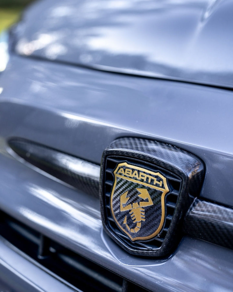 Carica immagine in Galleria Viewer, Cover Logo Anteriore in CARBONIO Fiat 500 Abarth 595 - 695