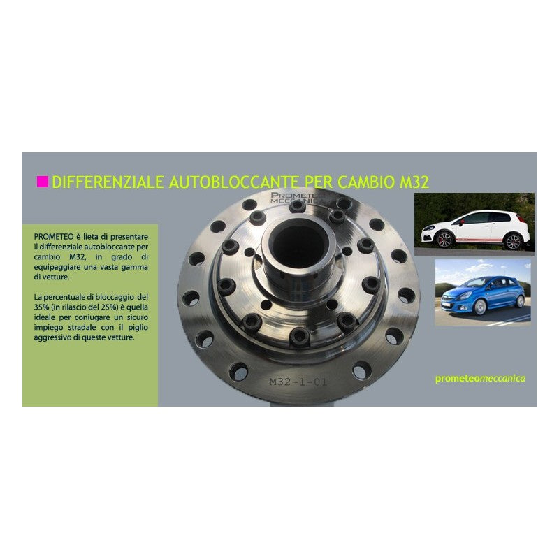 Carica immagine in Galleria Viewer, Differenziale autobloccante Prometeo Grande punto Abarth M32