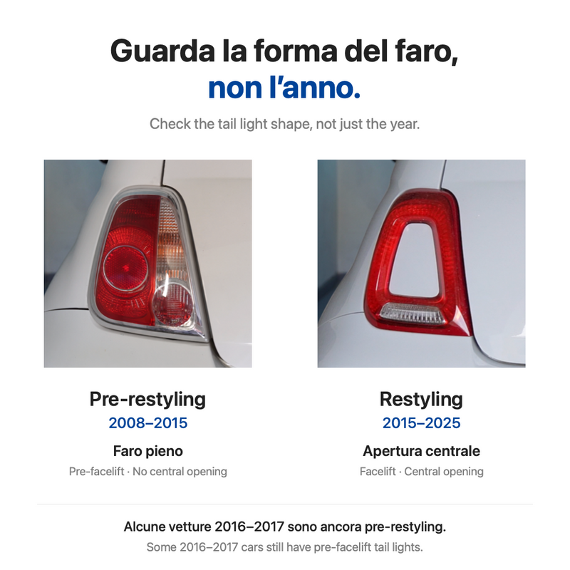 Carica immagine in Galleria Viewer, Fari LED Posteriori 500 Abarth (2008-2024)