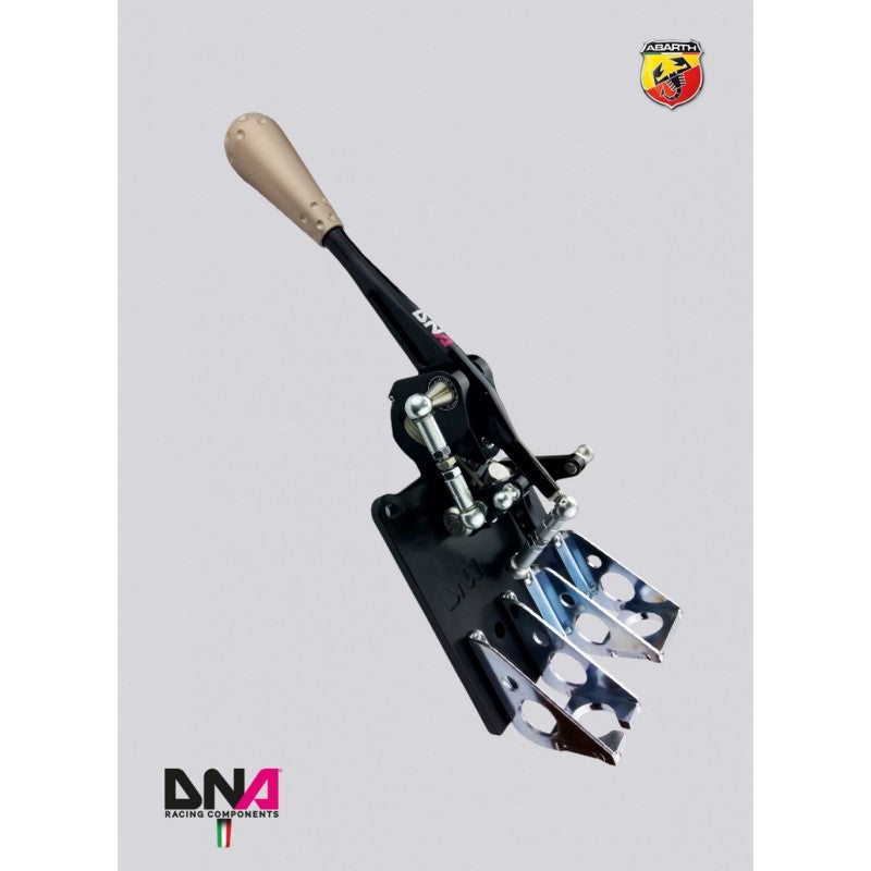 Carica immagine in Galleria Viewer, Kit torretta cambio regolabile DNA Racing anodizzata nera 500 Abarth PC1571T  PC1571R