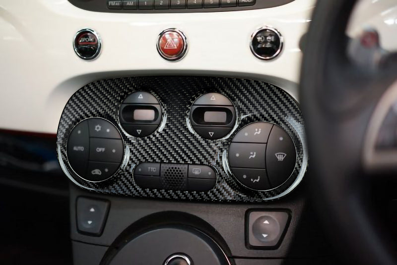 Carica immagine in Galleria Viewer, Cover Clima Automatico in CARBONIO Fiat 500 Abarth - 595 - 695 - in diverse finiture
