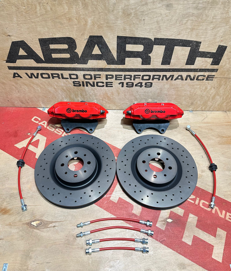 Carica immagine in Galleria Viewer, Impianto frenante per Abarth 595/695/500 Brembo 305 4 pompanti