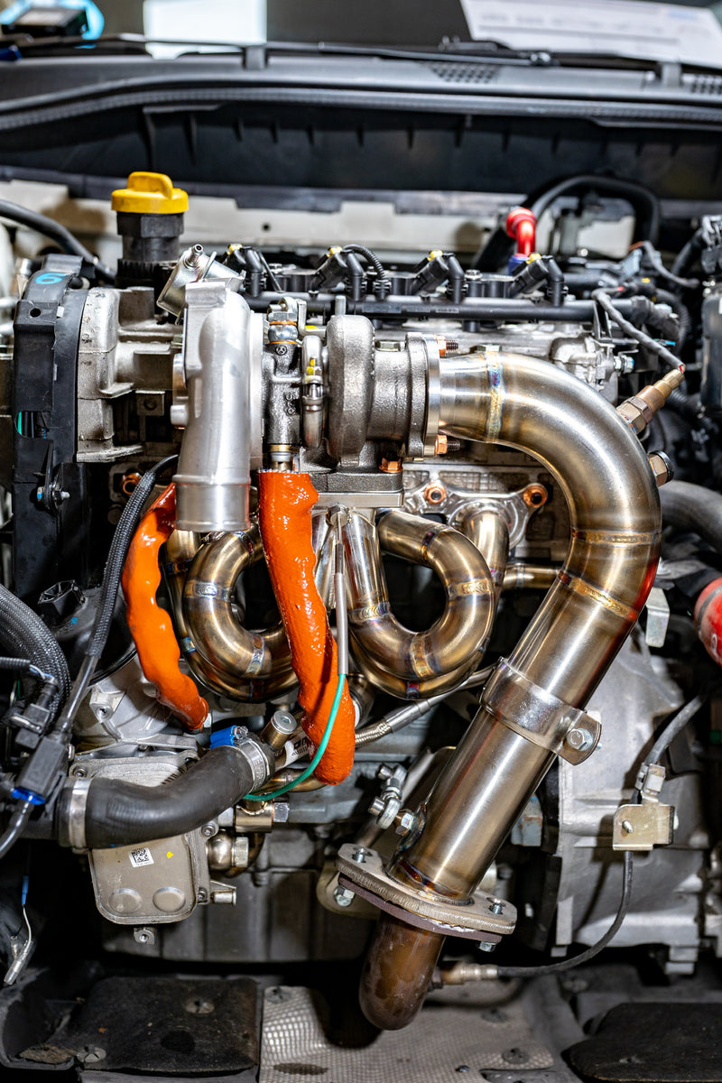 Carica immagine in Galleria Viewer, Kit Collettori in acciaio GMC racing per turbo Td04