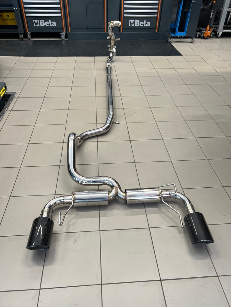 Carica immagine in Galleria Viewer, Scarico Completo 63,5mm Abarth 500/595/695 tutte versioni - Terminali carbonio