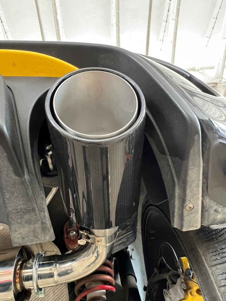 Carica immagine in Galleria Viewer, Scarico Completo 63,5mm Abarth 500/595/695 tutte versioni - Terminali carbonio