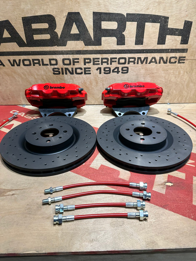 Carica immagine in Galleria Viewer, Impianto frenante per Abarth 595/695/500 Brembo 305 4 pompanti
