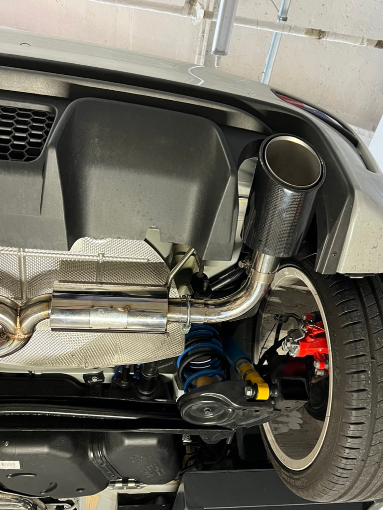 Carica immagine in Galleria Viewer, Scarico Completo 63,5mm Abarth 500/595/695 tutte versioni - Terminali carbonio