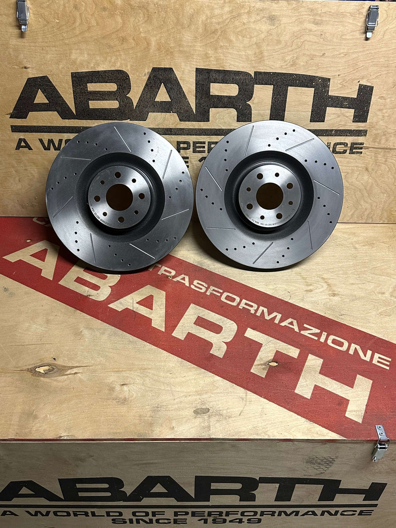 Carica immagine in Galleria Viewer, Dischi freno 330 mm 500 abarth forati per pinze 159/giulietta