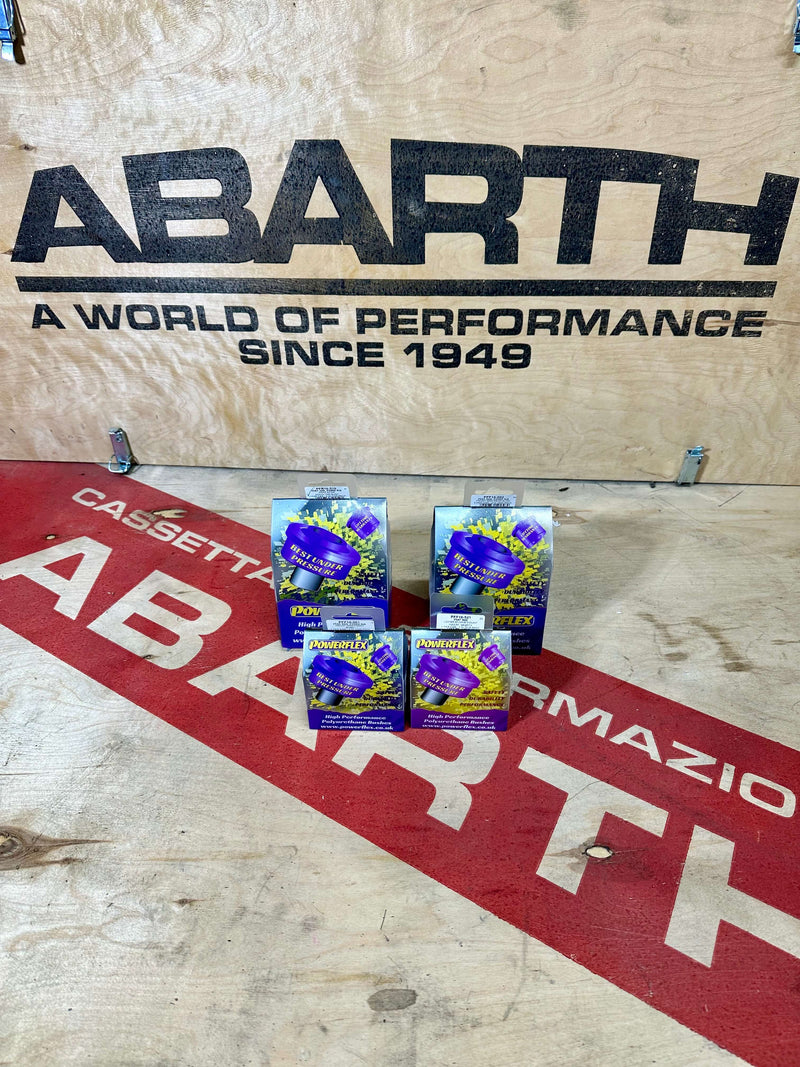 Carica immagine in Galleria Viewer, Kit Powerflex Anteriori + Ponte + Rinforzo motore originale 500 Abarth tutte le versioni