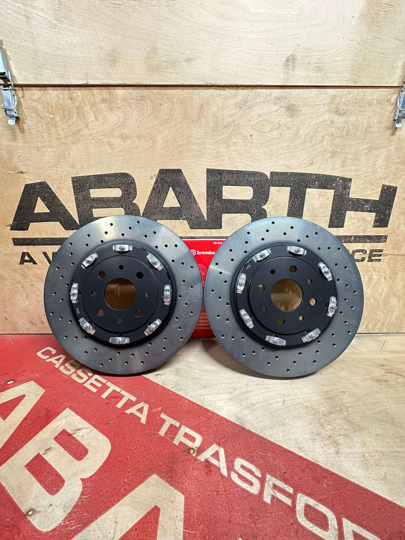 Carica immagine in Galleria Viewer, Dischi freno Brembo 305 flottanti Abarth 500 / Mito QV
