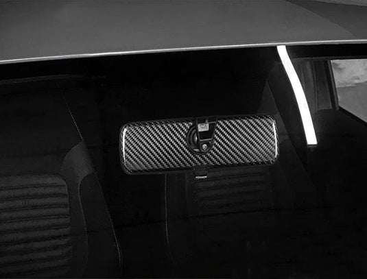 Cover specchietto retrovisore interno in  CARBONIO Fiat 500 Abarth - 595 - 695 - Fiat 500 - Punto