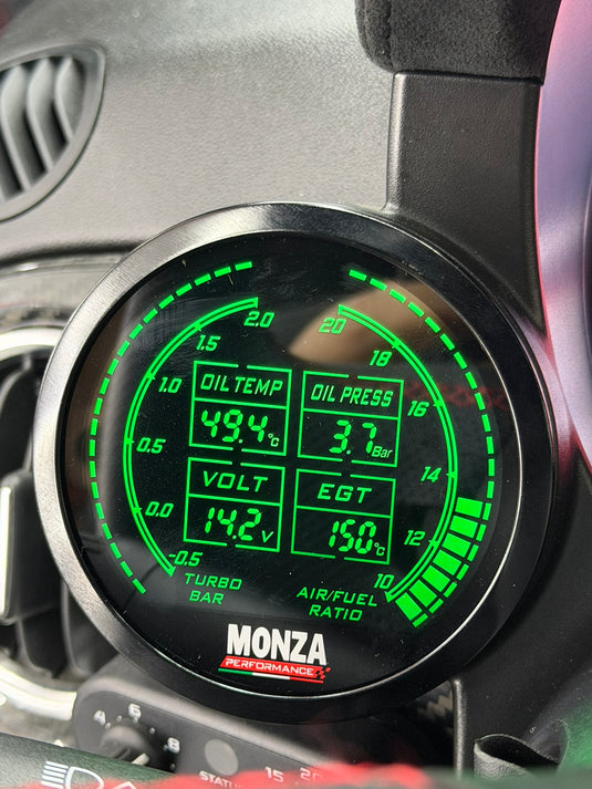 Manometro 6in1 per 595/695/500 Abarth con Multi Lettura 80mm