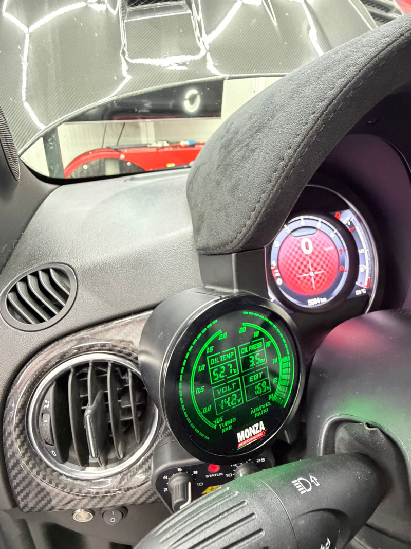 Carica immagine in Galleria Viewer, Manometro 6in1 per 595/695/500 Abarth con Multi Lettura 80mm
