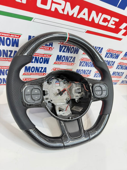 Volante in carbonio 500 abarth restyling 2016-2024 no led