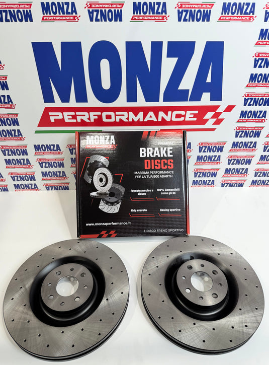 Dischi freno 330 mmx32mm  500 abarth forati per pinze 6 pompanti Maserati slim