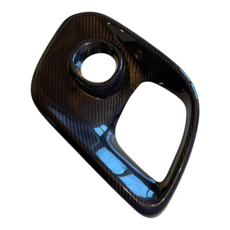 Load image into Gallery viewer, Carbon Fiber Front Splitter Cover for Fiat 500 Abarth 595 - 695 - Restyling - Various Finishes
