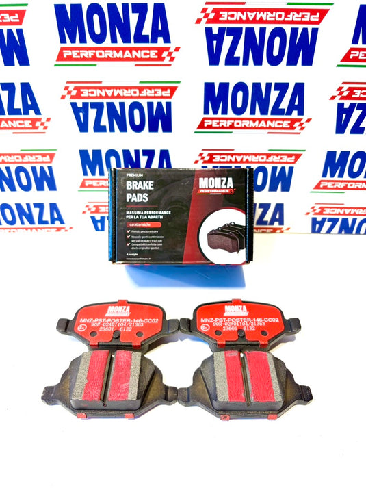 Pastiglie posteriori Monza Peformance mescola STRADALE Abarth 500 tutte versioni 2008-2024