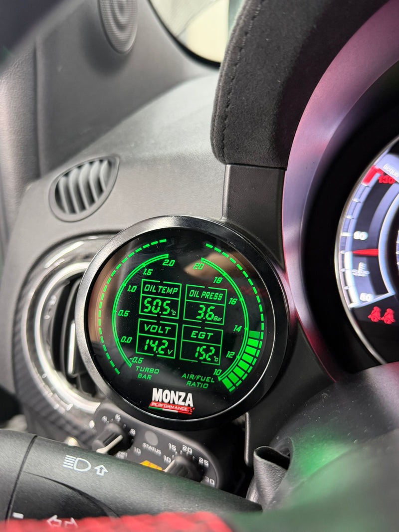 Carica immagine in Galleria Viewer, Manometro 6in1 per 595/695/500 Abarth con Multi Lettura 80mm
