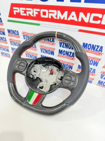 Carica immagine in Galleria Viewer, Volante in carbonio 500 abarth restyling 2016-2024 no led
