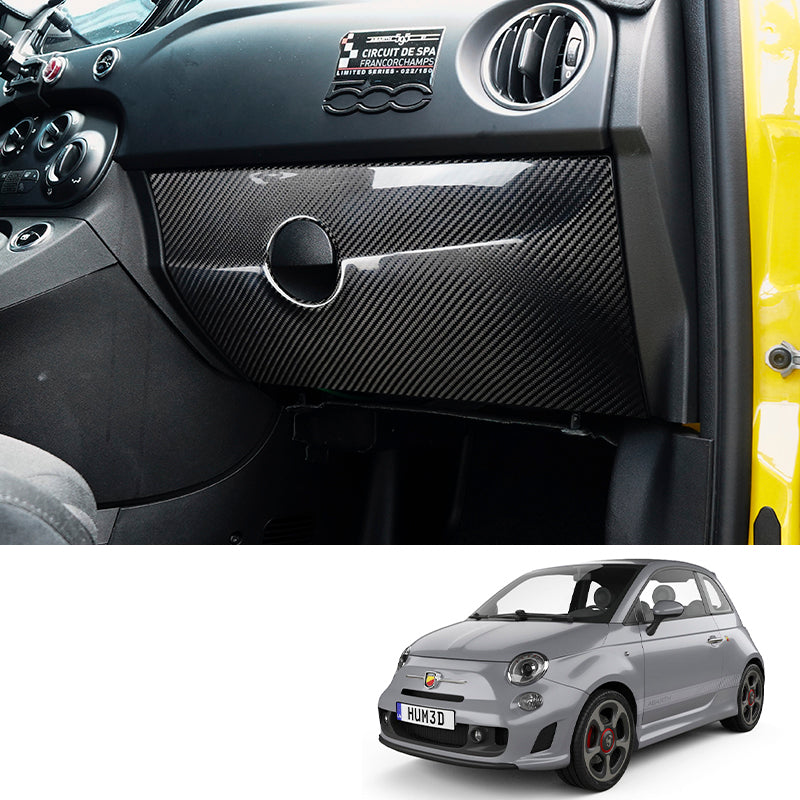 Carica immagine in Galleria Viewer, Cover bauletto porta oggetti in VERO CARBONIO Fiat 500 Abarth - 595 - 695 - Restyling
