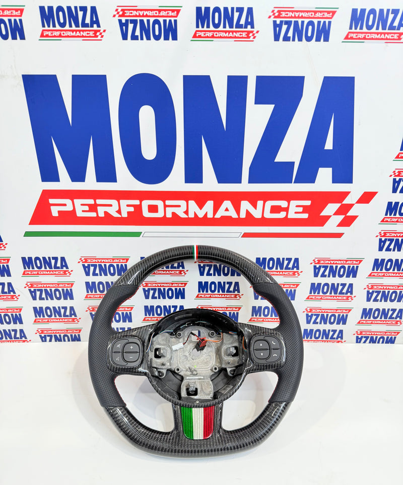 Carica immagine in Galleria Viewer, Volante in carbonio 500 abarth restyling 2016-2024 no led
