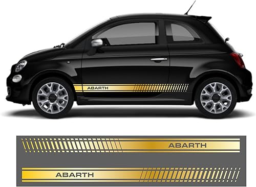 Adesivo Kit strisce fasce laterali 500 abarth 2016-2024
