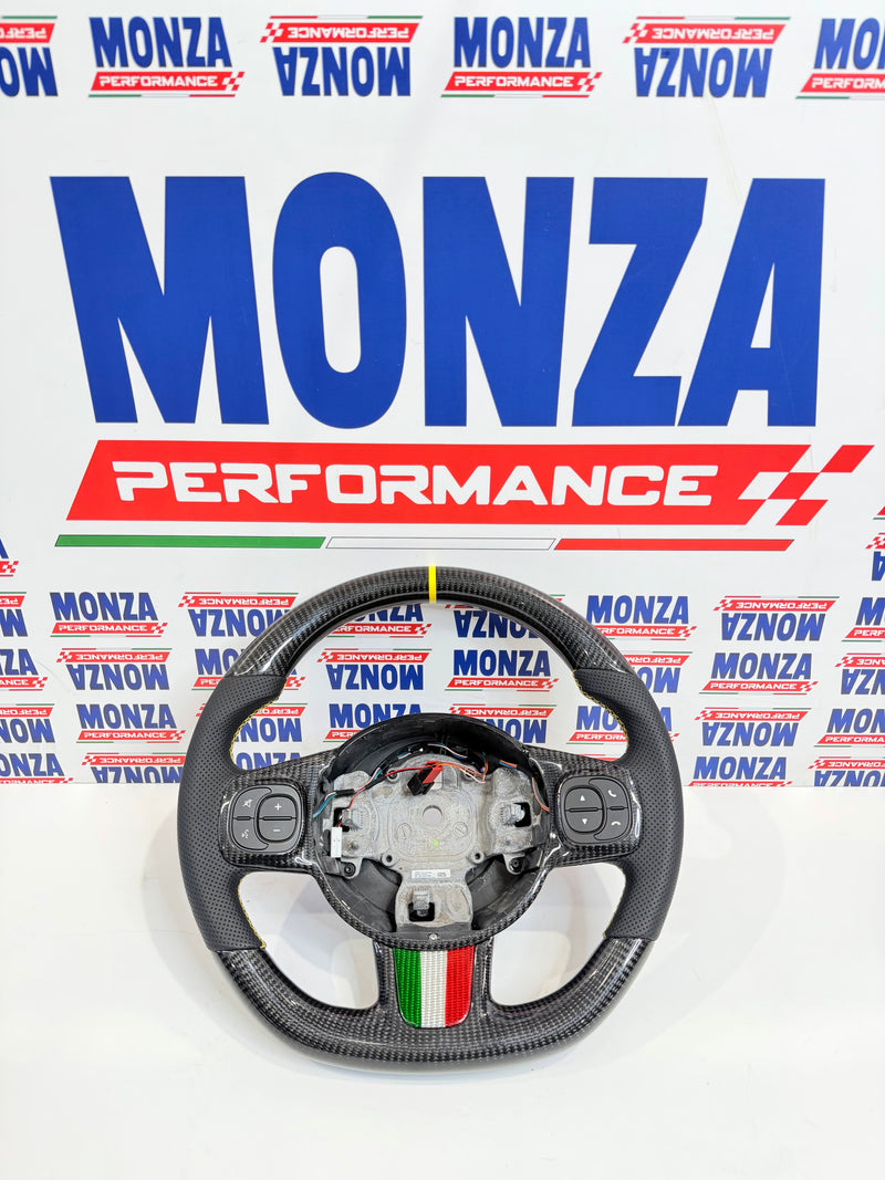 Carica immagine in Galleria Viewer, Volante in carbonio 500 abarth restyling 2016-2024 no led
