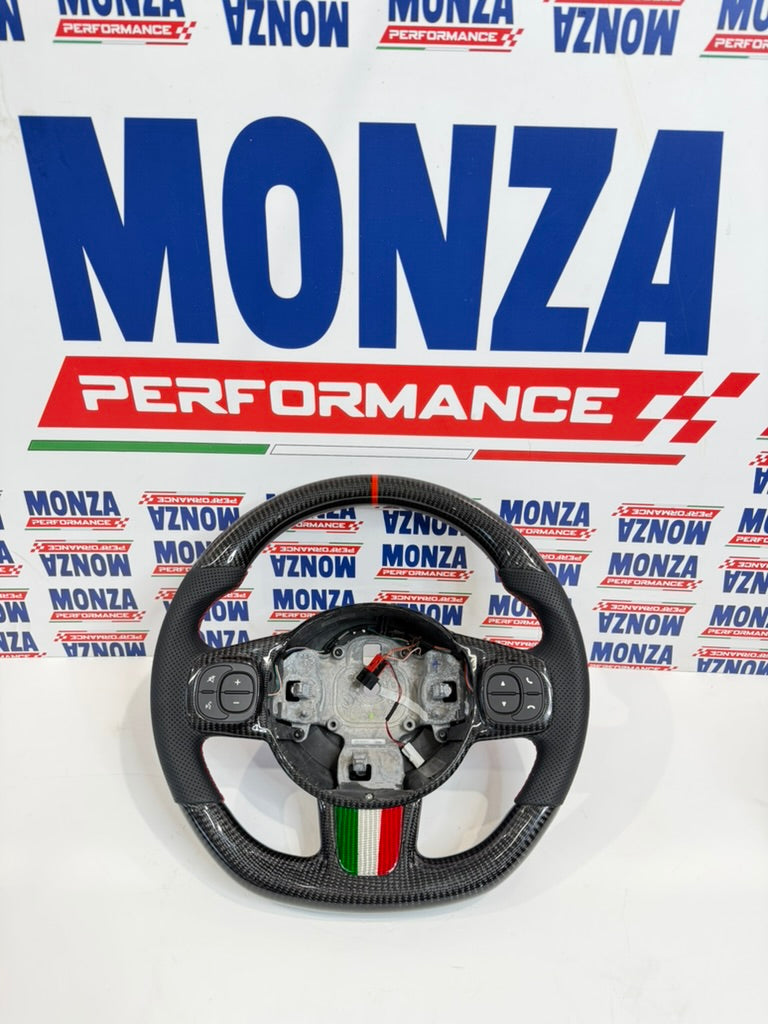 Carica immagine in Galleria Viewer, Volante in carbonio 500 abarth restyling 2016-2024 no led
