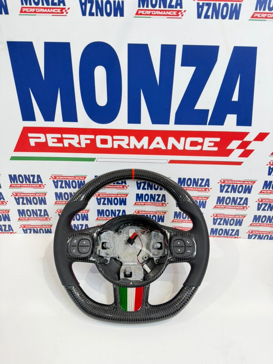 Volante in carbonio 500 abarth restyling 2016-2024 no led