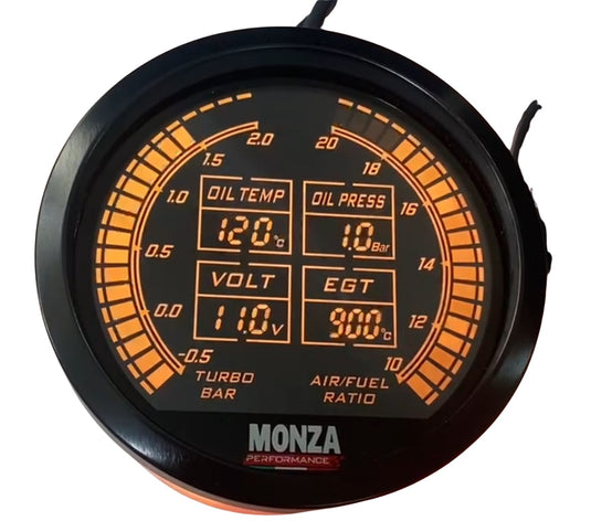 Manometro 6in1 per 595/695/500 Abarth con Multi Lettura 80mm