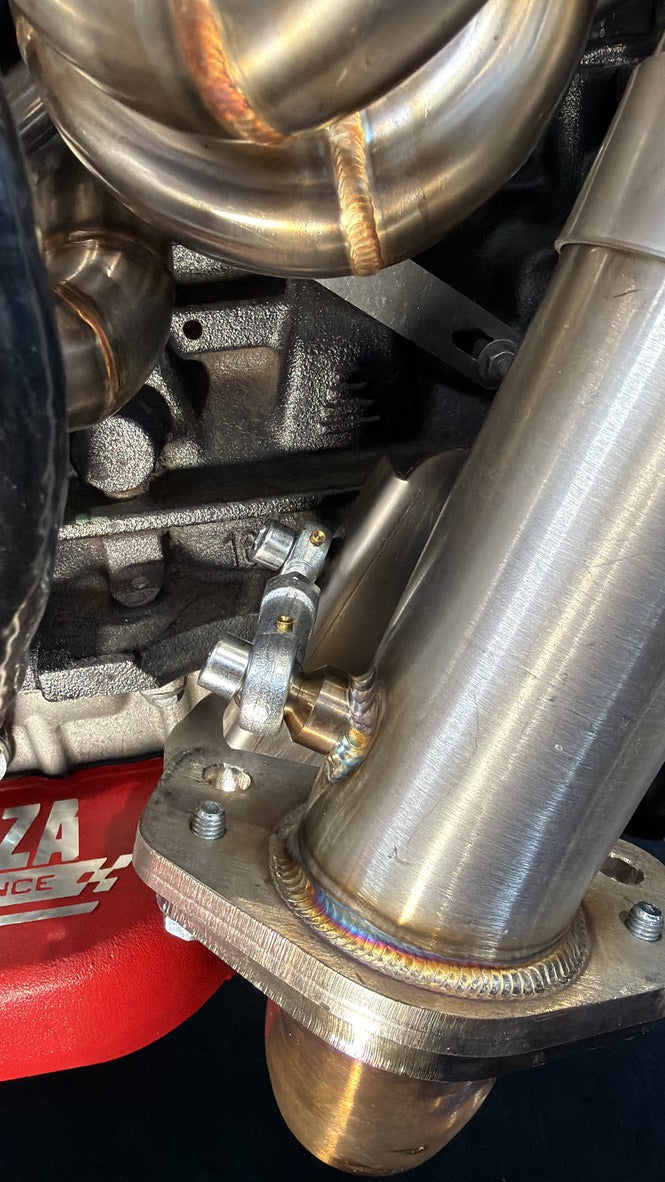 Load image into Gallery viewer, Street 2.0 500 / Punto Abarth heart-shaped manifold kit for TD04 turbo
