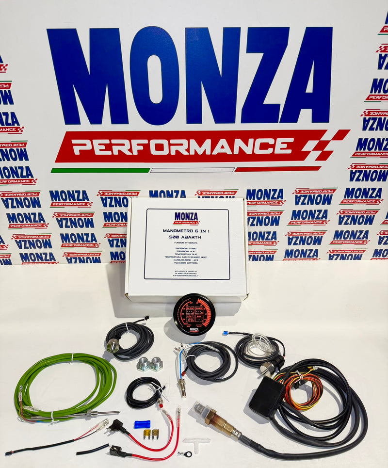 Carica immagine in Galleria Viewer, Manometro 6in1 per 595/695/500 Abarth con Multi Lettura 80mm
