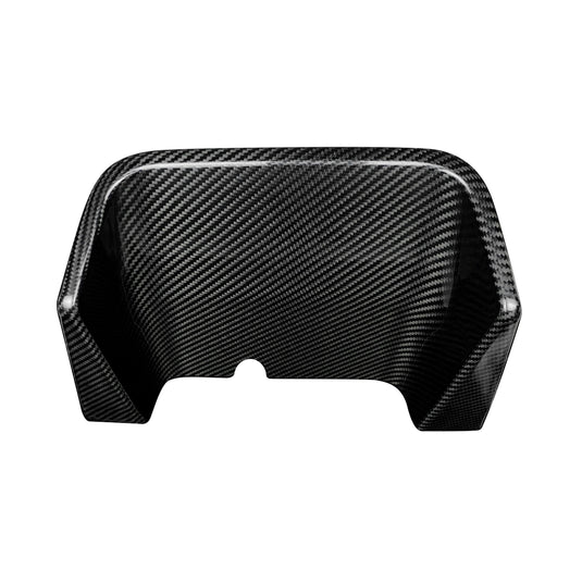 Cover parte centrale  estrattore posteriore in VERO CARBONIO Fiat 500 Abarth - 595 - 695 - Restylin (Copia)