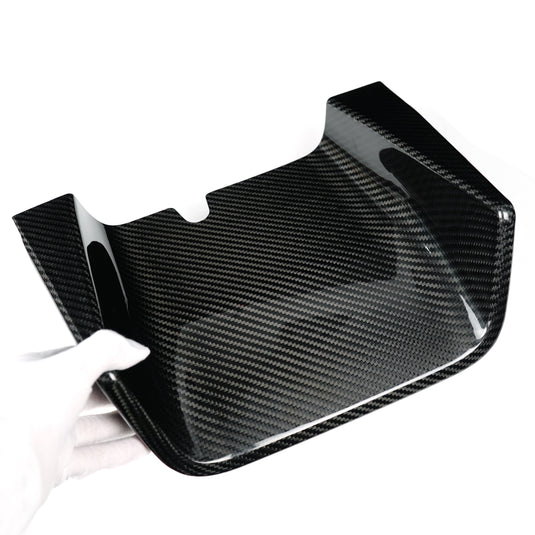 Cover parte centrale  estrattore posteriore in VERO CARBONIO Fiat 500 Abarth - 595 - 695 - Restylin (Copia)