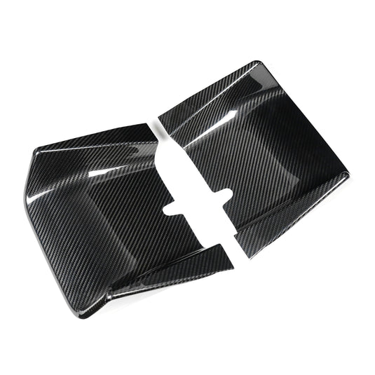 Cover parte centrale  estrattore posteriore in VERO CARBONIO Fiat 500 Abarth - 595 - 695 - Restylin (Copia)