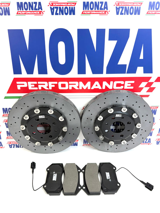 KIT Dischi freno CARBOCERAMICA  forati 595 305x28mm  Monza Performance PINZA 305