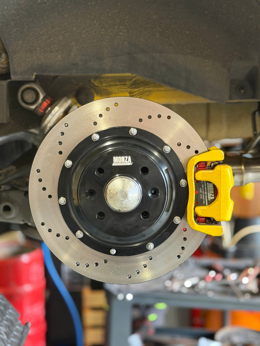 Kit dischi freno Monza performance forati posteriori MAGGIORATI 305mm per tutte le Abarth 500