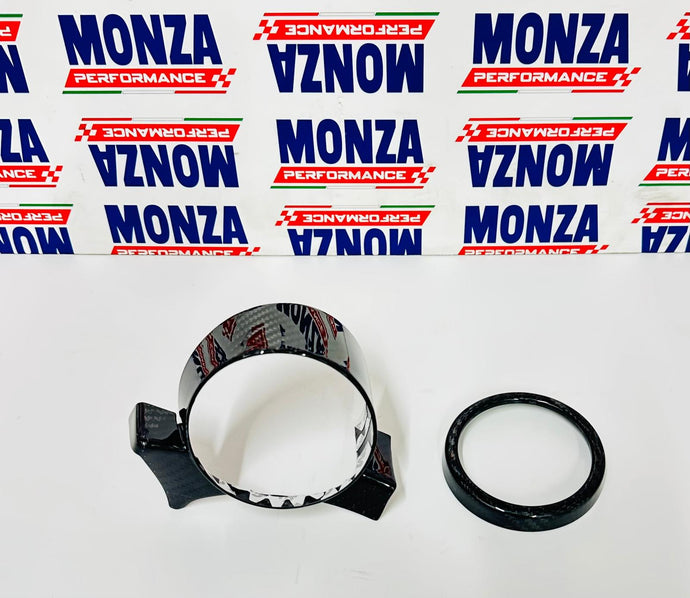 Cover manometro turbo  in CARBONIO VERO per Fiat 500 Abarth - 595 - 695