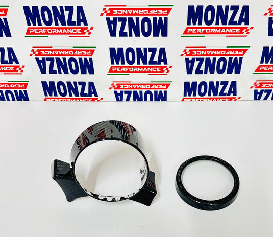 Cover manometro turbo  in CARBONIO VERO per Fiat 500 Abarth - 595 - 695