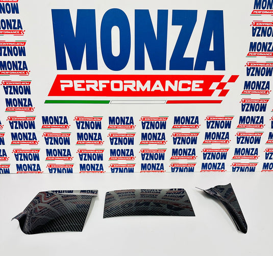 Cover sportello obd + airbag in VERO CARBONIO Fiat 500 Abarth - 595 - 695