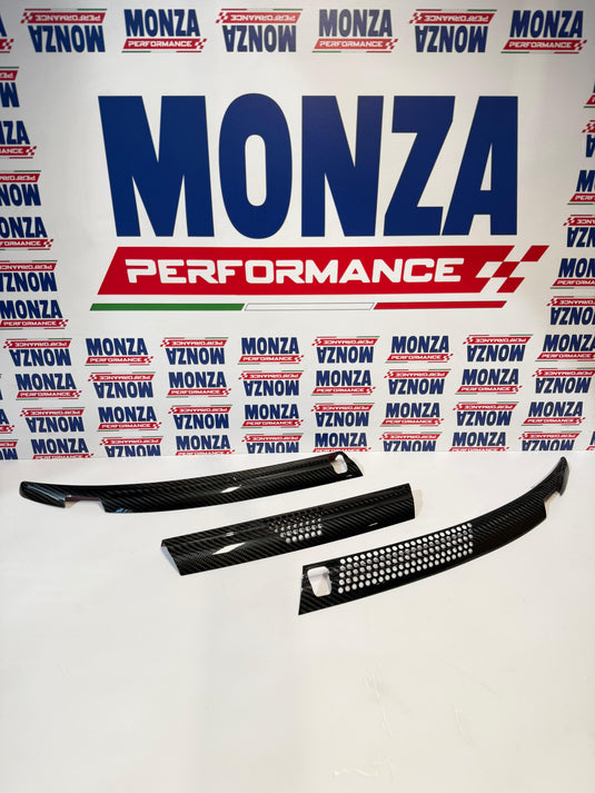 Cover plastiche parabrezza in VERO CARBONIO Fiat 500 Abarth - 595 - 695 - Fiat 500