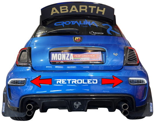 Kit retro led con griglia integrata 500 abarth restyling 2016/2024