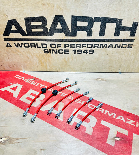 Kit Tubi in treccia per Abarth 595/695/500 per impianto frenante Brembo