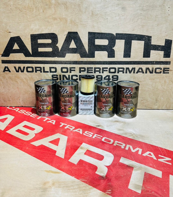 Kit Tagliando olio motore  Abarth Bardahl 10w60 xtr racing per vetture mod 1446 e td04